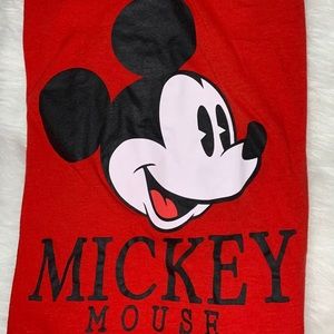 MICKEY MOUSE RED SHORT SLEEVE GRAPHIC TEE